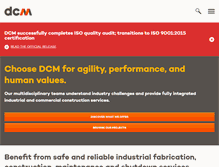 Tablet Screenshot of dcmgroup.ca
